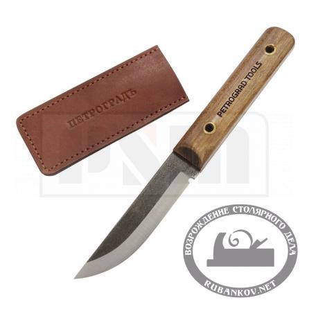 Rubankov M00017621 Нож ремесленный ПЕТРОГРАДЪ, шведский тип, двусторонняя заточка
