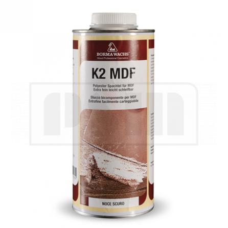 Borma Wachs K2 MDF Супермелкая двухкомпонентная полиэстеровая шпаклевка для МДФ extrafine 2 components polyester wood filler