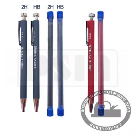 Rubankov М00003688 Стержни для карандаша, shinwa, 2мм, 2h, 78508