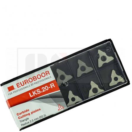 Euroboor LKS.20-R Режущие пластины для b45 радиусные r2.5, набор из 10 штук |  