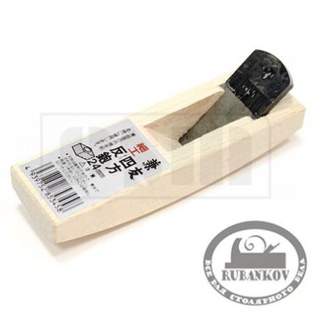 Rubankov M00011462 Рубанок яп. горбач с полукруглым ножом, 'shiho sori' 120/24мм, белый дуб