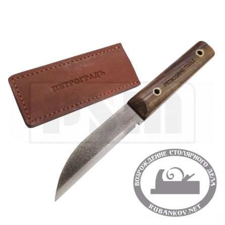 Rubankov M00017622 Нож ремесленный ПЕТРОГРАДЪ, богородский тип, двусторонняя заточка