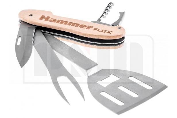 Hammer 310-310 Мультитул для гриля  flex , нержавеющая сталь, разборный, 5 приборов 530195