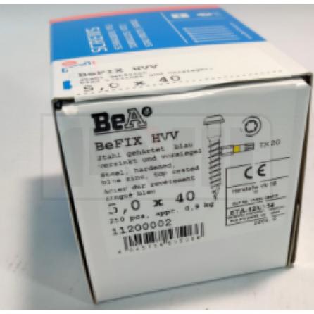 Саморез для перфокрепежа BeA BeFIX 5,0х40 TX20 (250 шт)