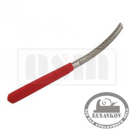 Rubankov M00010283 Рашпиль iwasaki, красный, изогнутый, полукруглый, 200*10мм, шаг-1.6мм