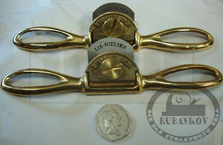 Rubankov M00006048 Стружок lie-nielsen small bronze spokeshave presto, бронзовый, с плоской колодкой