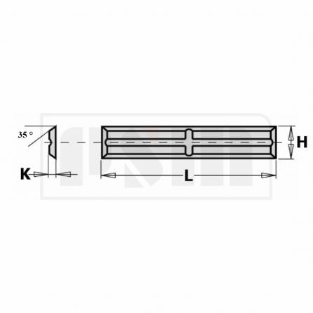 CMT 790.500.01 нож твердосплавный 50x5,5x1,1 f1730  