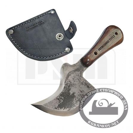 Rubankov M00016987 Нож раскроечный ПЕТРОГРАДЪ, модель 2, двусторонняя заточка, в чехле
