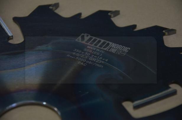 WoodTec SERIES 2 300 X 50 X 3,8/2,5 Z = 18 + 4 PI-130
