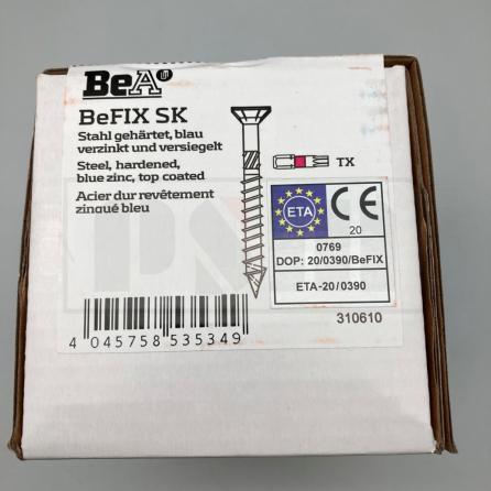 Конструкционный саморез с потайной головкой BeA BeFIX 3,5х50 TX15 (500 шт)