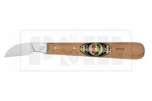Kirschen Нож по дереву 3352 Нож с длинным скошенным лезвием и рукояткой из граба